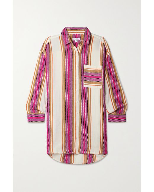 Lemlem Net Sustain Mariam Striped Cotton-blend Shirt
