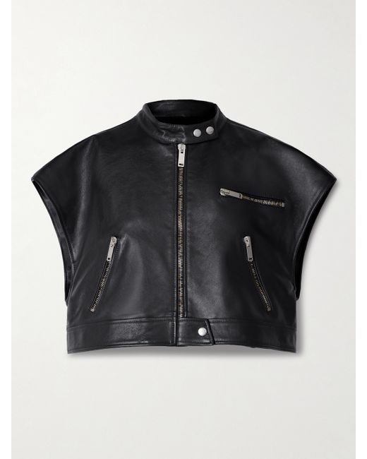Halfboy Cropped Leather Vest