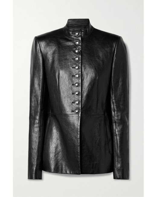 Khaite Samuel Paneled Leather Jacket