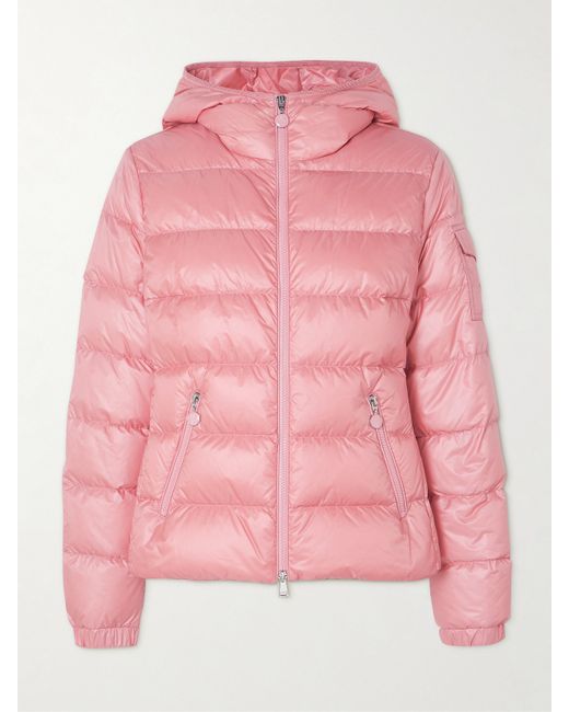 Moncler Gles Hooded Quilted Shell Down Jacket
