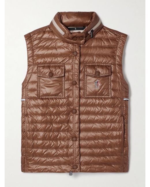 Moncler Grenoble Gumaine Quilted Ripstop Down Vest