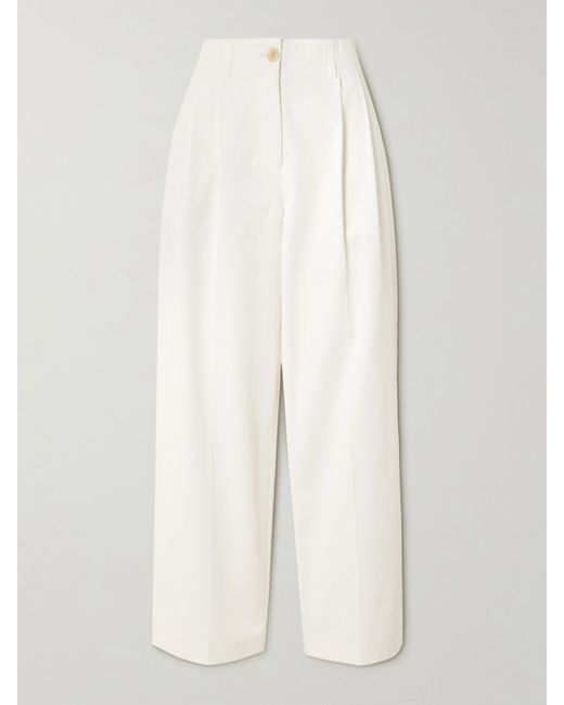 Totême Organic Cotton-twill Wide-leg Pants