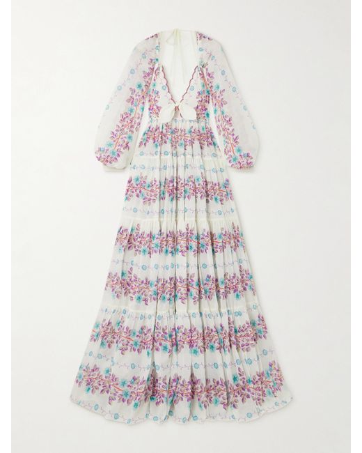 Etro Floral-print Cotton-gauze Maxi Dress