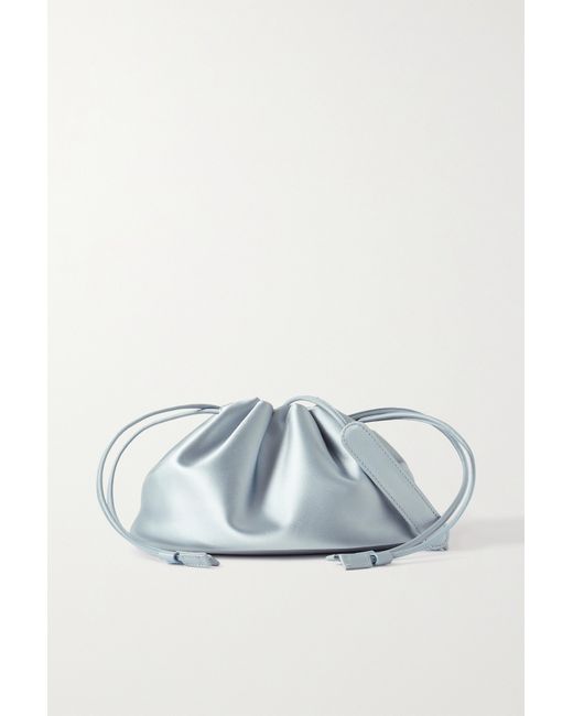 Loulou Studio Net Sustain Mireille Satin Bucket Bag Light
