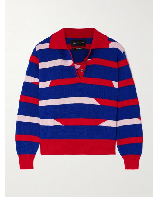 Louisa Ballou Cruise Striped Merino Wool Sweater