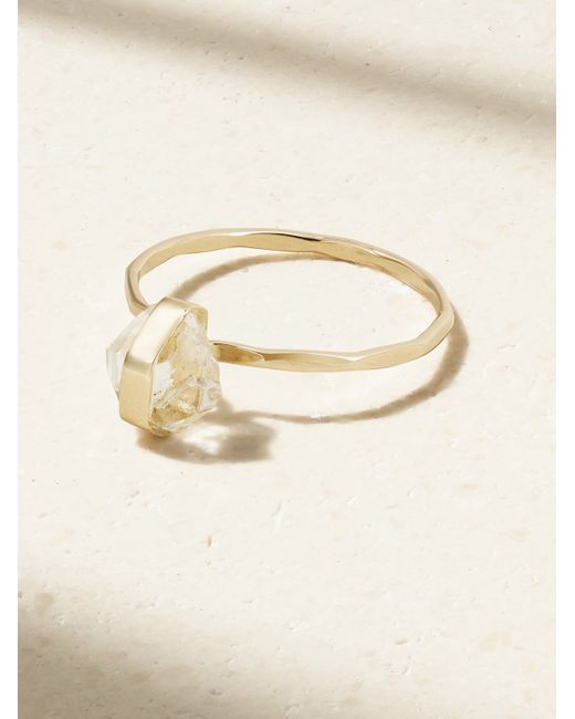 Melissa Joy Manning 14-karat Recycled Herkimer Diamond Ring
