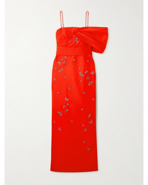 Erdem Embellished Cotton-faille Gown