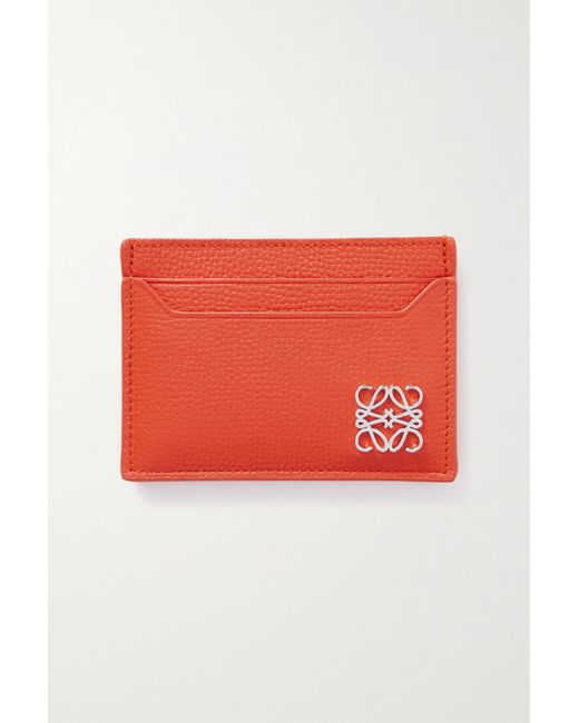 Loewe Embellished Textured-leather Cardholder