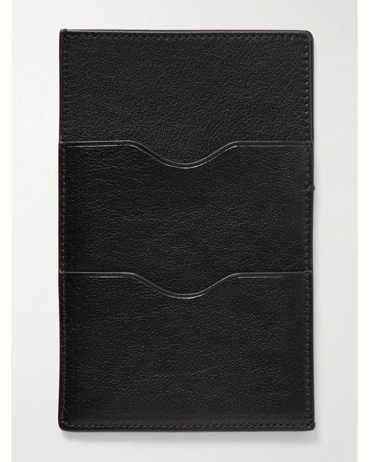 Métier Textured-leather Wallet Dark