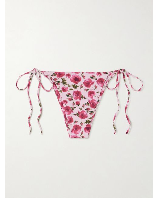 Magda Butrym Floral-print Bikini Briefs