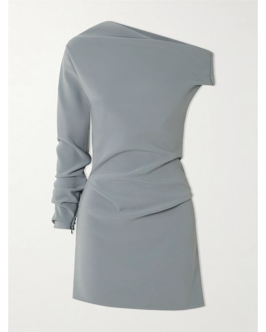 Maticevski Aroma One-sleeve Stretch-crepe Mini Dress