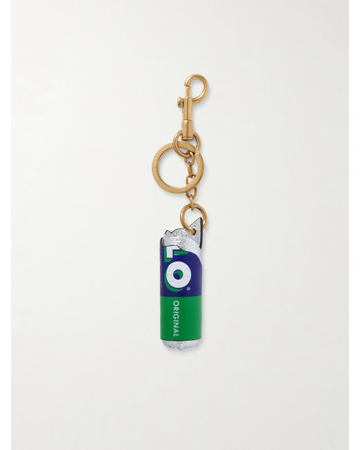 Anya Hindmarch Polo Textured-leather Keyring