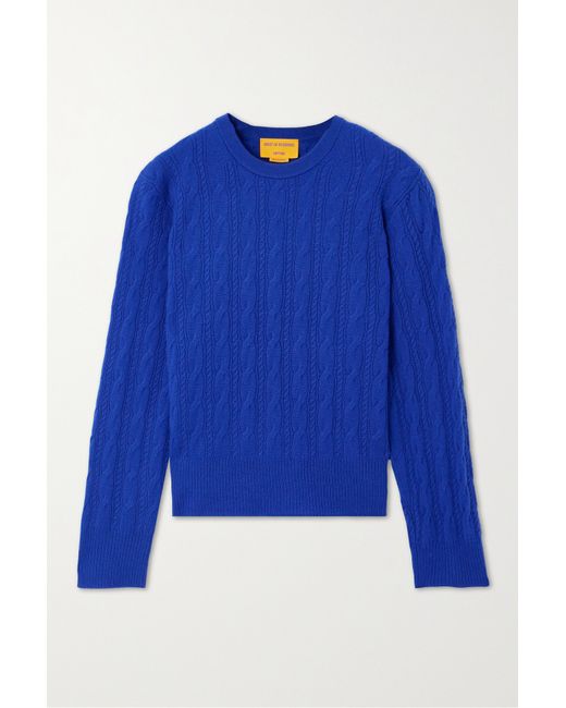 Guest in Residence Twin Cable-knit Cashmere Sweater