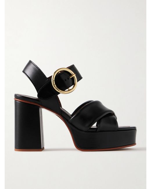 See by Chloé Lyna Leather Platform Sandals