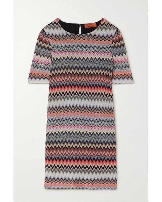 Missoni Crochet-knit Cotton-blend Mini Dress