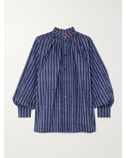 Altuzarra Teresa Striped Cotton-blend Poplin Shirt