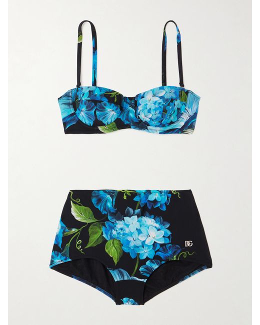 Dolce & Gabbana Floral-print Bikini