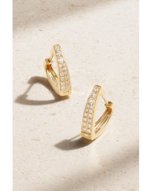 Anita Ko Huggies 18-karat Diamond Hoop Earrings