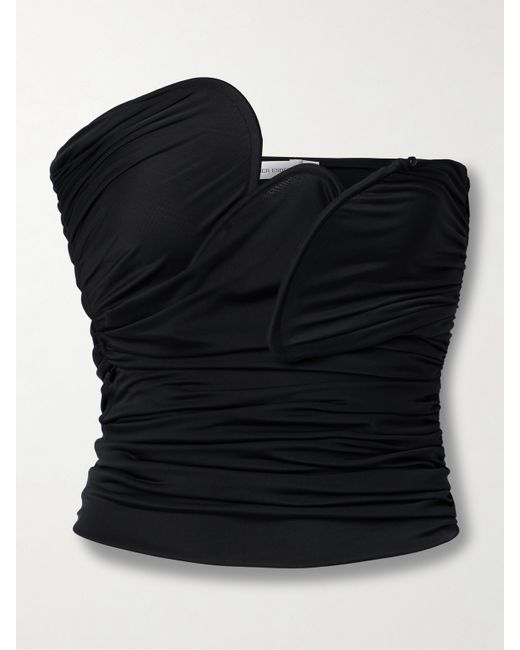Christopher Esber Encompassed Suspension Strapless Ruched Jersey Top