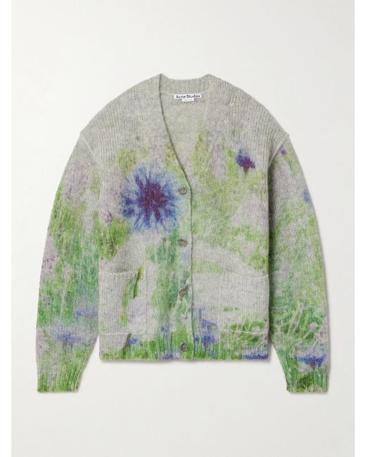 Acne Studios Tie-dyed Knitted Cardigan