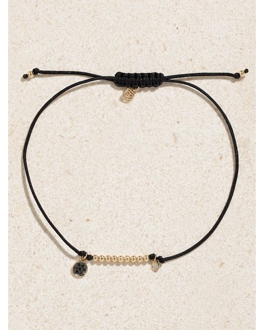 Sydney Evan 14-karat Cord And Diamond Bracelet