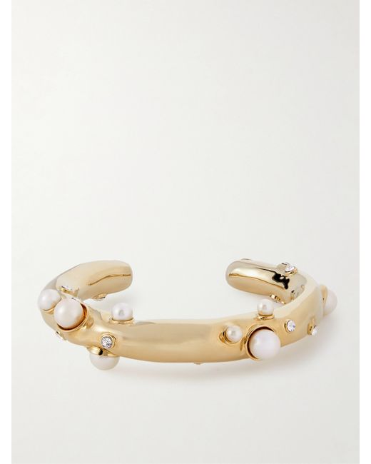 Dries Van Noten tone Pearl And Crystal Cuff