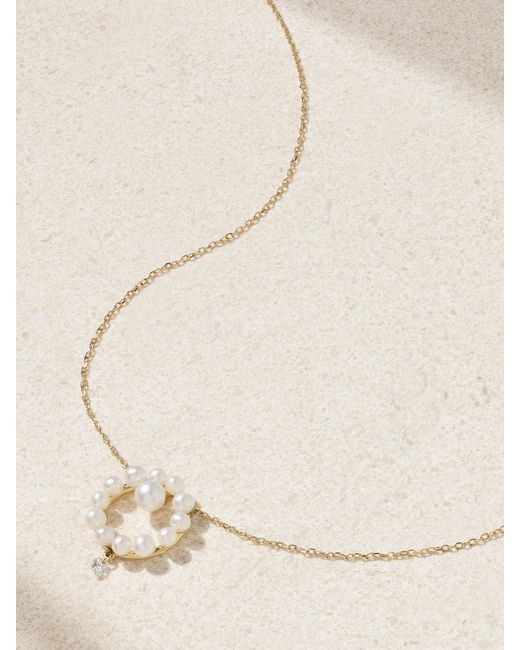 Persée 18-karat Pearl And Diamond Necklace