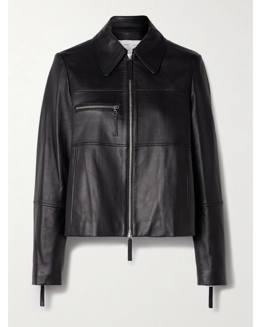 Proenza Schouler White Label Annabel Paneled Leather Jacket