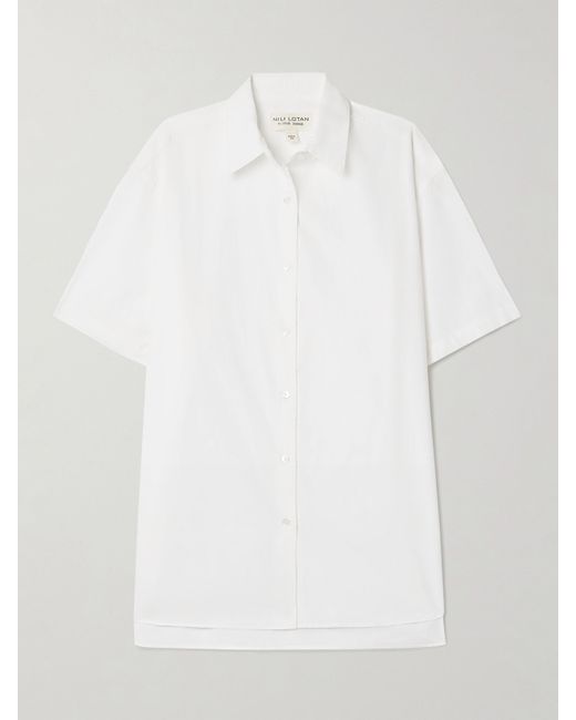 Nili Lotan Alban Cotton-poplin Shirt