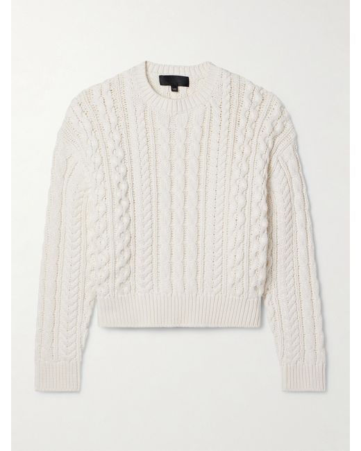 Nili Lotan Rory Cable-knit Cotton Sweater