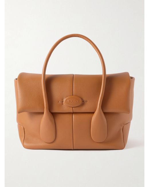 Tod's Textured-leather Tote Camel