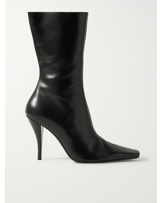 The Row Shrimpton Leather Ankle Boots