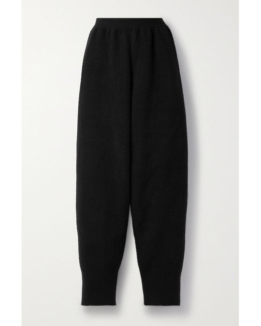 The Row Ednah Brushed Wool Tapered Track Pants