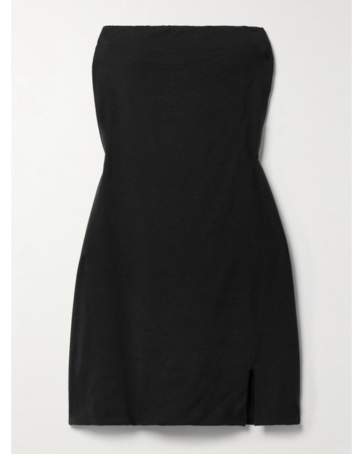 Skin Net Sustain Kayra Organic Pima Cotton-blend Jersey Mini Dress