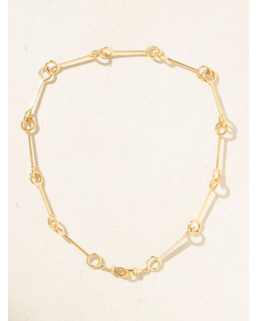 Marie Lichtenberg Stick Chain 18-karat Diamond Necklace