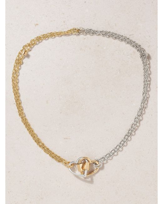 Marla Aaron 14-karat And Silver Necklace