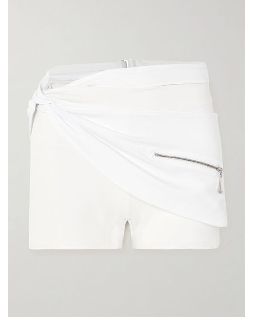 Nike Jacquemus Belted Layered Stretch Shorts