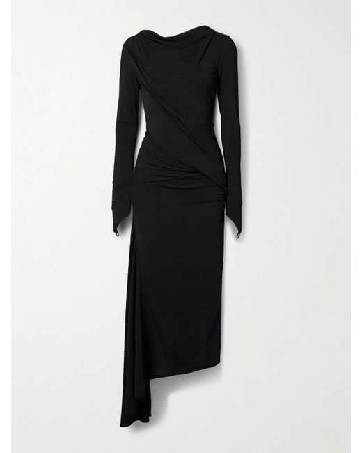 Givenchy Asymmetric Draped Crepe-jersey Gown