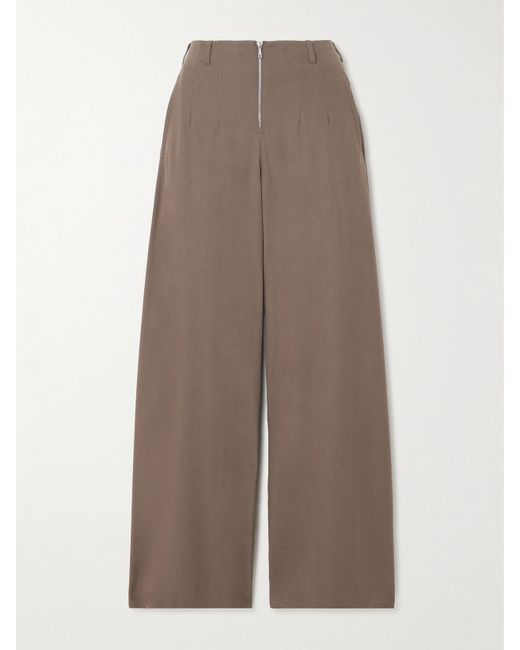 Our Legacy Serene Tencel Lyocell And Wool-blend Wide-leg Pants