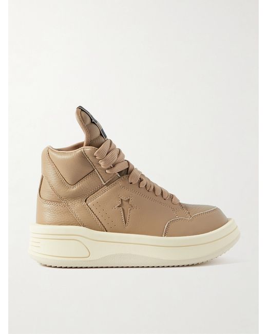 Rick Owens Converse Turbowpn Leather High-top Sneakers