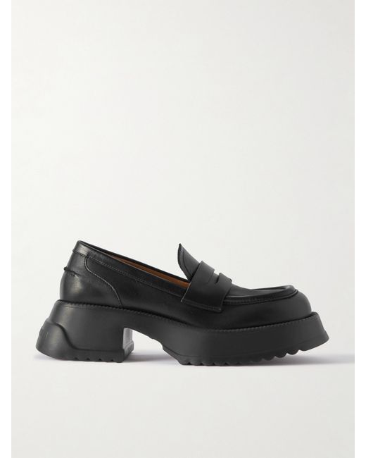 Marni Exaggerated-sole Leather Loafers