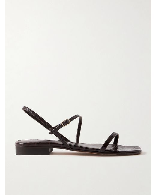 Emme Parsons Hope Croc-effect Leather Sandals