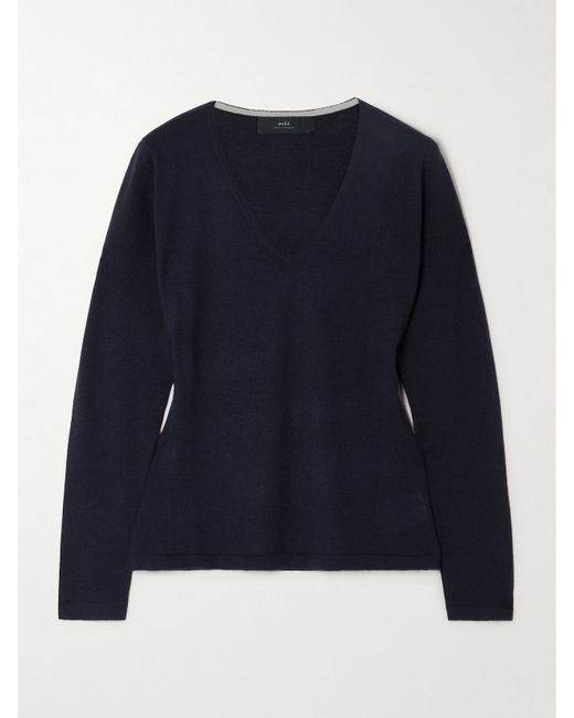 Arch4 Net Sustain Kirkby Organic Cashmere Sweater Navy