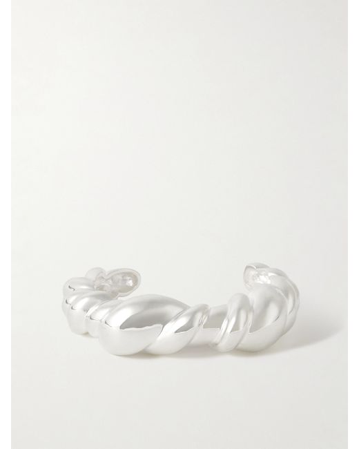 Completedworks Meandering Rhodium-plated Cuff