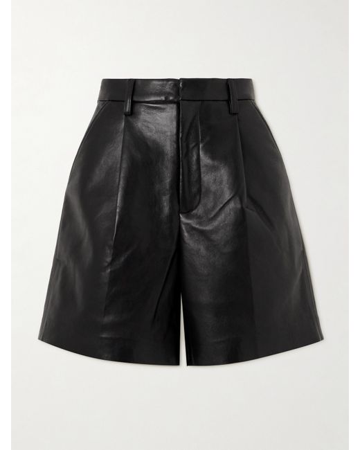 Anine Bing Carmen Bonded Faux Leather And Shorts