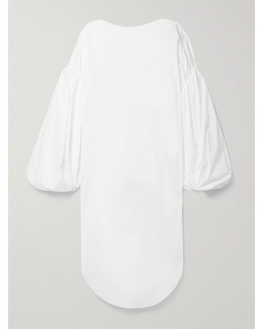 Khaite Zelma Oversized Cotton-sateen Midi Dress