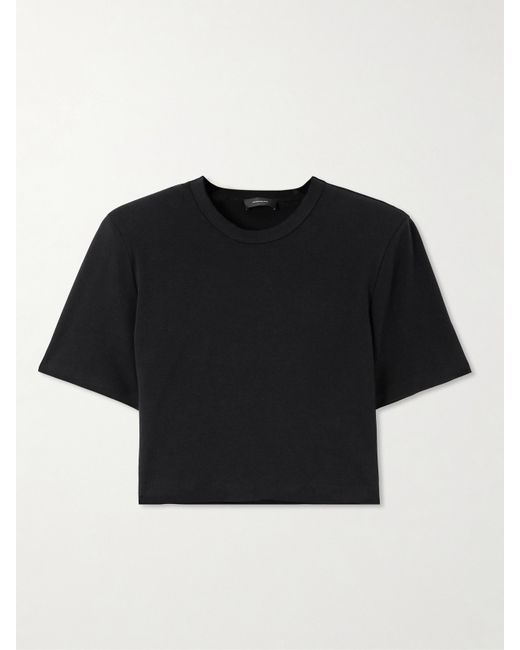 Wardrobe.Nyc WARDROBE. NYC Cropped Cotton-jersey T-shirt