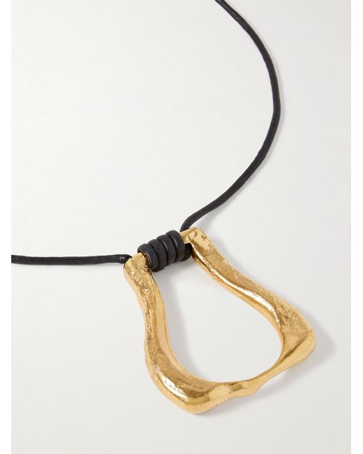 Alighieri The Link Of Wanderlust Recycled plated Cord Necklace