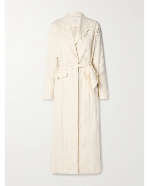 Johanna Ortiz Welcome To The City Embroidered Cotton Trench Coat