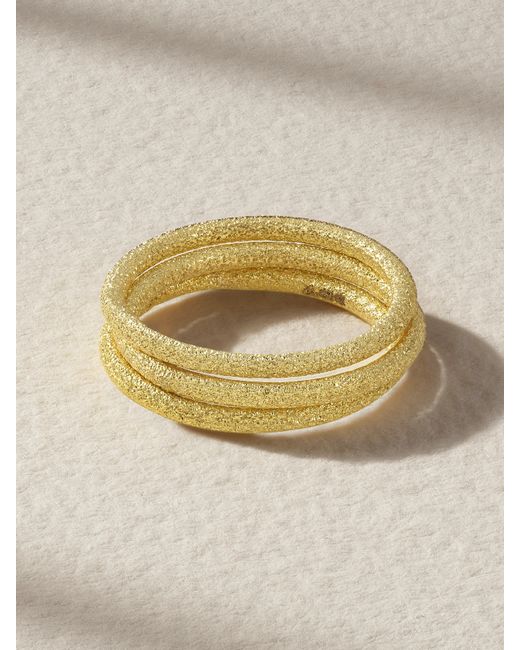 Carolina Bucci Set Of Three 18-karat Rings